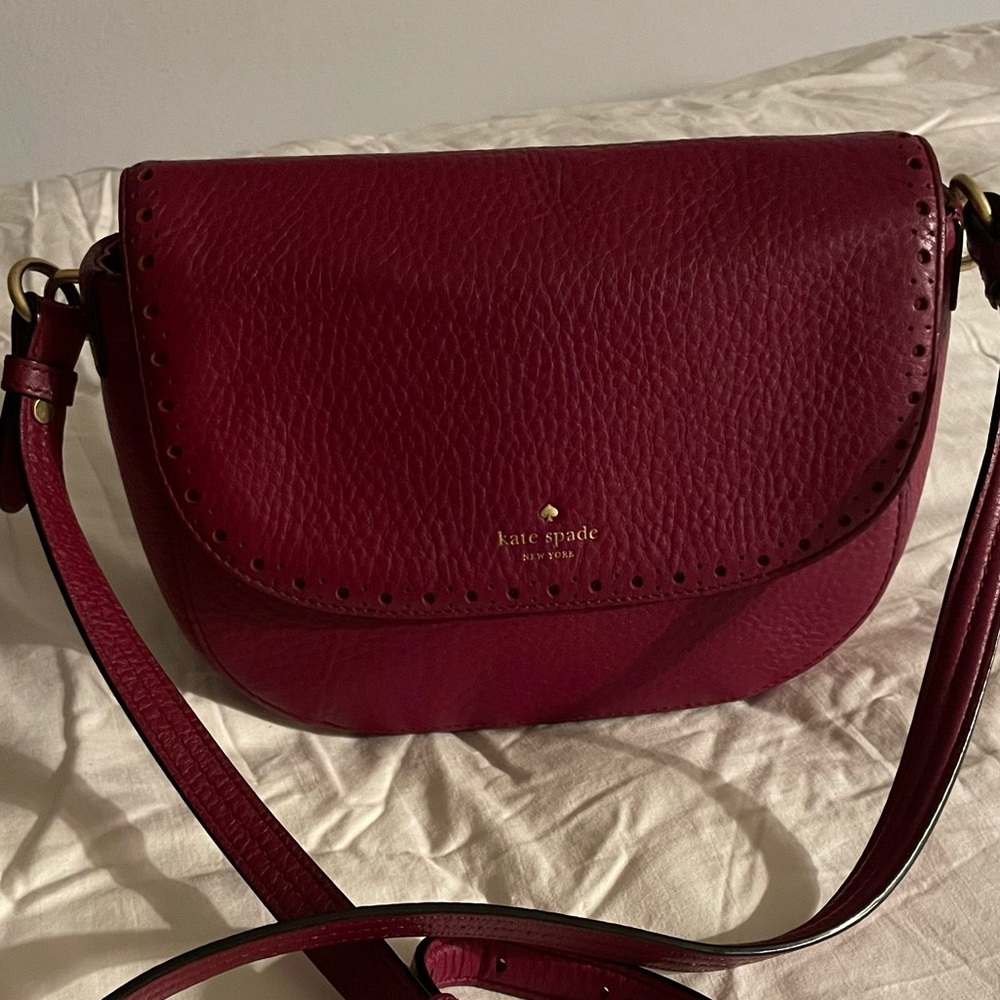 Kate Spade Deep Red Crossbody Bag